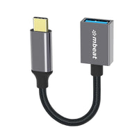 Thumbnail for mbeat Tough Link USB-C to USB 3.0 Adapter with Cable - Space Grey