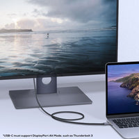 Thumbnail for mbeat Tough Link 1.8m 4K USB-C to Display Port Cable - Space Grey