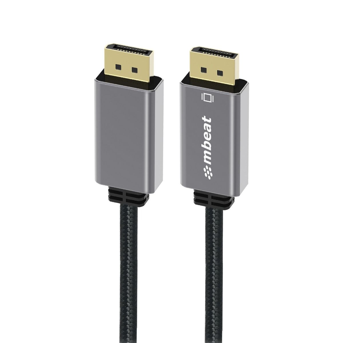 mbeat Tough Link 1.8m Display Port Cable v1.4 - Space Grey