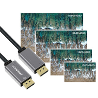 Thumbnail for mbeat Tough Link 1.8m Display Port Cable v1.4 - Space Grey