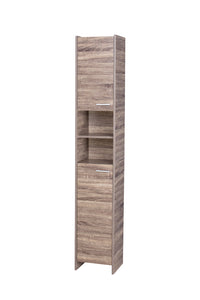 Thumbnail for Alto Bathroom Tallboy Narrow High Cabinet With 2 Doors/2 Shleves - Walnut