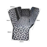 Thumbnail for Waterproof Pet Car Seat Cover Hammock Black With Mesh Window
