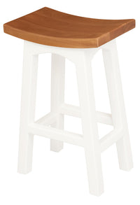 Thumbnail for Tokyo Timber Kitchen Counter Stool H 67 cm (White Caramel)