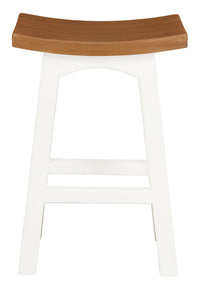 Thumbnail for Tokyo Timber Kitchen Counter Stool H 67 cm (White Caramel)