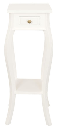 Thumbnail for 1 Drawer Cabriol Leg Plant Stand (White)
