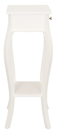 Thumbnail for 1 Drawer Cabriol Leg Plant Stand (White)