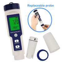 Thumbnail for 5-IN-1 Digital Water Quality Tester Waterproof pH TDS EC Temperature Meter Pool