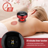 Thumbnail for 12 levels Electric Cupping Therapy Smart Scraping Massager Red Light Heating Body Slimming Red