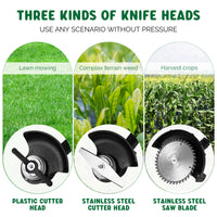 Thumbnail for 3in1 Cordless Grass Trimmer Grass Lawn Brush Cutter Whipper Snipper with 1 Battery