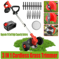 Thumbnail for 3in1 Cordless Grass Trimmer Grass Lawn Brush Cutter Whipper Snipper with 2 Battery