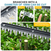 Thumbnail for 36V Cordless Electric Hedge Trimmer Garden Cutter Pruner W/ 3 Batteries