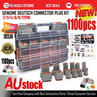 Thumbnail for AU 1000 PCS Deutsch DT Connector Kit 14-16AWG Stamped Contacts 1100PCS UPGRADE