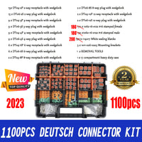 Thumbnail for AU 1000 PCS Deutsch DT Connector Kit 14-16AWG Stamped Contacts 1100PCS UPGRADE