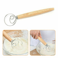 Thumbnail for 13 INCHES BAKING DOUGH STAINLESS STEEL LARGE WIRE WHISK MIXER BREAD COOKING TOOL