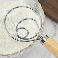 Thumbnail for 13 INCHES BAKING DOUGH STAINLESS STEEL LARGE WIRE WHISK MIXER BREAD COOKING TOOL