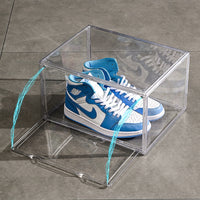 Thumbnail for Shoe Display Box Clear Container Stackable Boxes Storage Case