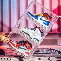 Thumbnail for Shoe Display Box Clear Container Stackable Boxes Storage Case