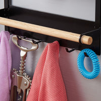 Thumbnail for Refrigerator Storage Rack Magnetic Holder With Hooks Paper Spice Jars Storage Shelf