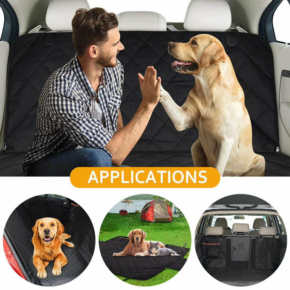 Waterproof Pet Car Seat Cover-Back Seat Hammock Mat