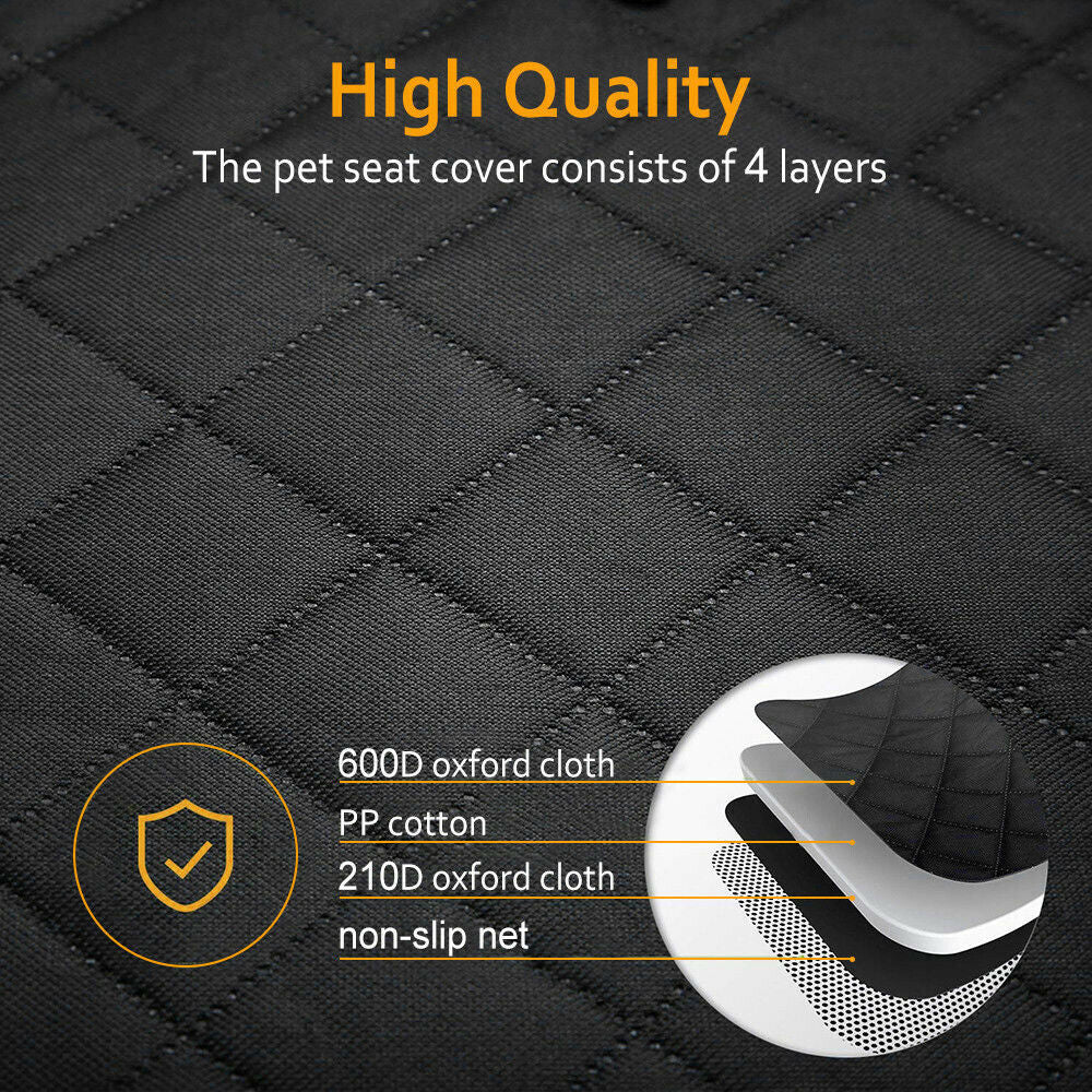 Waterproof Pet Car Seat Cover-Back Seat Hammock Mat