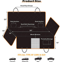 Thumbnail for Premium Pet Car Seat Cover Hammock NonSlip Protector Mat Waterproof Cat Dog Back