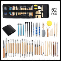 Thumbnail for 52PCS Pottery Ceramic Tools Kit Polymer Clay Sculpting Carving Modelling DIY