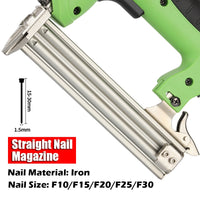 Thumbnail for Electric Staple Gun Straight Nail Nailer Framing Heavy Duty Woodworking Stapler