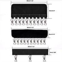 Thumbnail for 2X 10 Clips Door Cap Rack Baseball Hat Holder Closet Hanger Storage Organizer