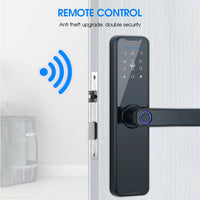 Thumbnail for Tuya Home WIFI Smart Door Lock Biometric Fingerprint Smart Card Password Key USB