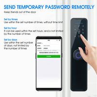 Thumbnail for Tuya Home WIFI Smart Door Lock Biometric Fingerprint Smart Card Password Key USB