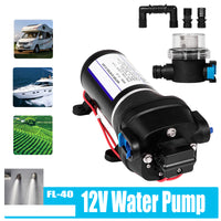 Thumbnail for 12V Water Pump FL-40 High Pressure 17/10LPM For Caravan Boat Camp Washdown