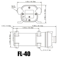 Thumbnail for 12V Water Pump FL-40 High Pressure 17/10LPM For Caravan Boat Camp Washdown