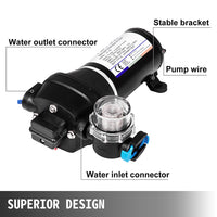 Thumbnail for 12V Water Pump FL-40 High Pressure 17/10LPM For Caravan Boat Camp Washdown