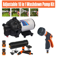 Thumbnail for 6.6GPM Washdown Pump Kit 12V Wash Pump w/ Hose Nozzle For Caravan RV Marine Boat