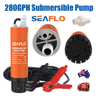 Thumbnail for Submersible Pump 12V 280G/H Boat Caravan Inline Water Pump SEAFLO SFSP1-G280-02