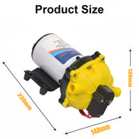 Thumbnail for 6.6GPM Washdown Pump Kit 12V Wash Pump w/ Hose Nozzle For Caravan RV Marine Boat