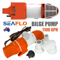 Thumbnail for SEAFLO 1100GPH DC12V Automatic Bilge Pump Low Profile Water Pump for Boat Marine