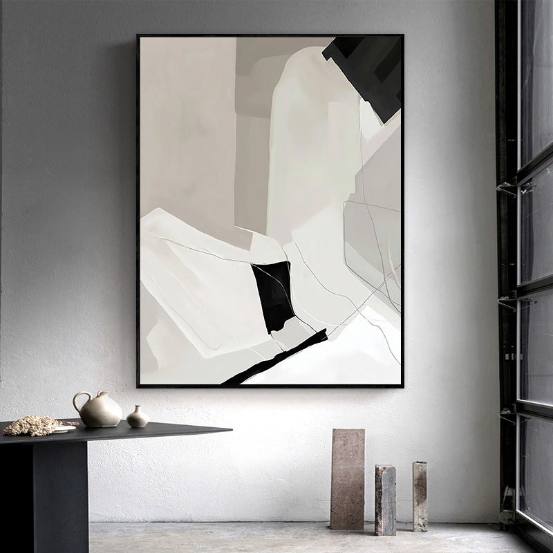 40cmx60cm Modern Abstract Canvas Wall Art Set of 2 - Black Frame - Perfect for Living Room, Bedroom, Office