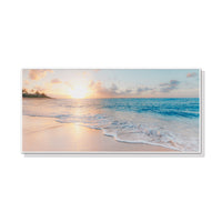 Thumbnail for 40cmx80cm Ocean and Beach White Frame Canvas