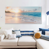 Thumbnail for 60cmx120cm Ocean and Beach White Frame Canvas