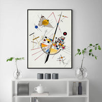 Thumbnail for 60cmx90cm Delicate Tension By Wassily Kandinsky Black Frame Canvas Wall Art