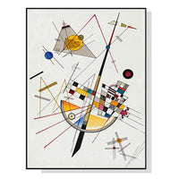 Thumbnail for 60cmx90cm Delicate Tension By Wassily Kandinsky Black Frame Canvas Wall Art