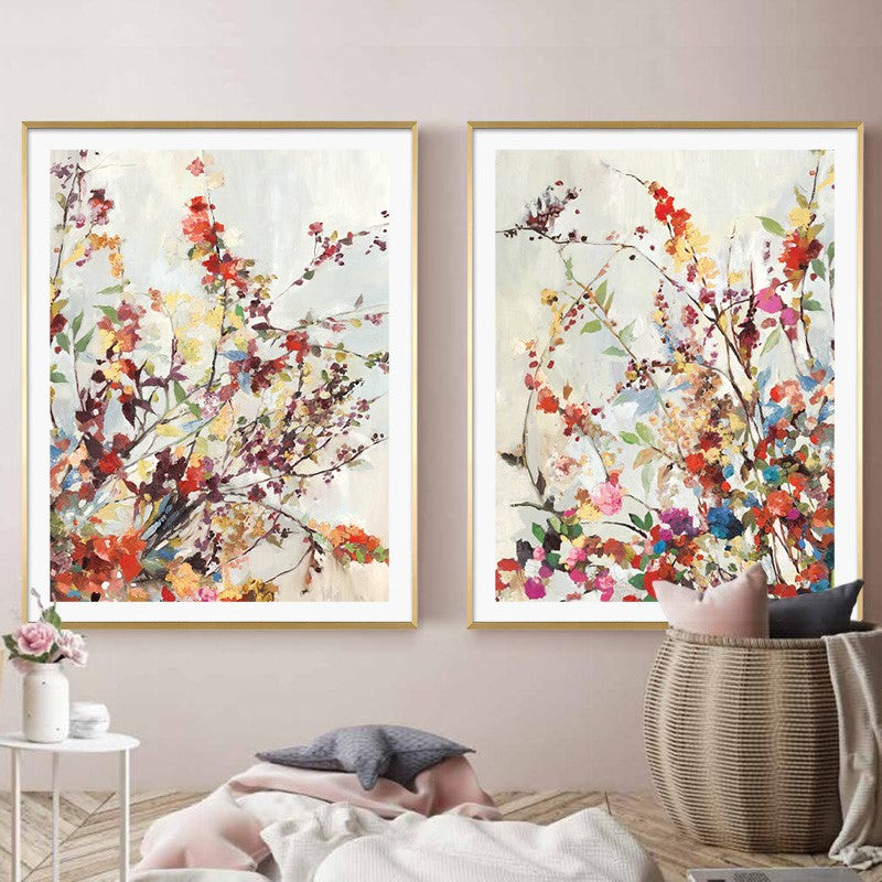 Coming Spring 2 Sets Gold Frame Canvas Wall Art 40cmx60cm