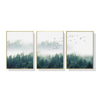 Thumbnail for Mystical Forest 3 Sets Gold Frame Canvas Wall Art - Perfect for a magical home