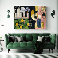 Thumbnail for 50cmx70cm Moroccans By Henri Matisse Black Frame Canvas Wall Art