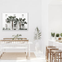 Thumbnail for 50cmx70cm Palm Tree White Frame Canvas Wall Art