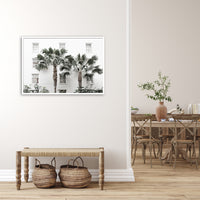 Thumbnail for 50cmx70cm Palm Tree White Frame Canvas Wall Art