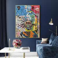 Thumbnail for 50cmx70cm Jazz Gold Frame Canvas Wall Art