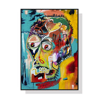 Thumbnail for 50cmx70cm Pop Art Head Black Frame Canvas Wall Art