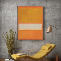 Thumbnail for 50cmx70cm Yellow By Mark Rothko Black Frame Canvas Wall Art